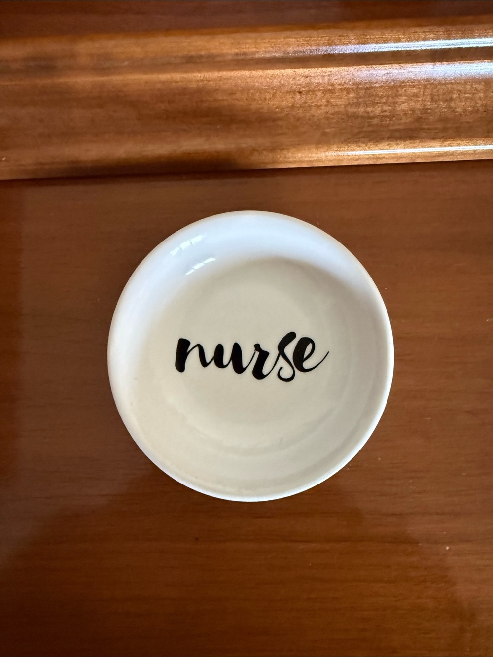 White 'Nurse’ Ceramic Trinket/Jewelry Dish